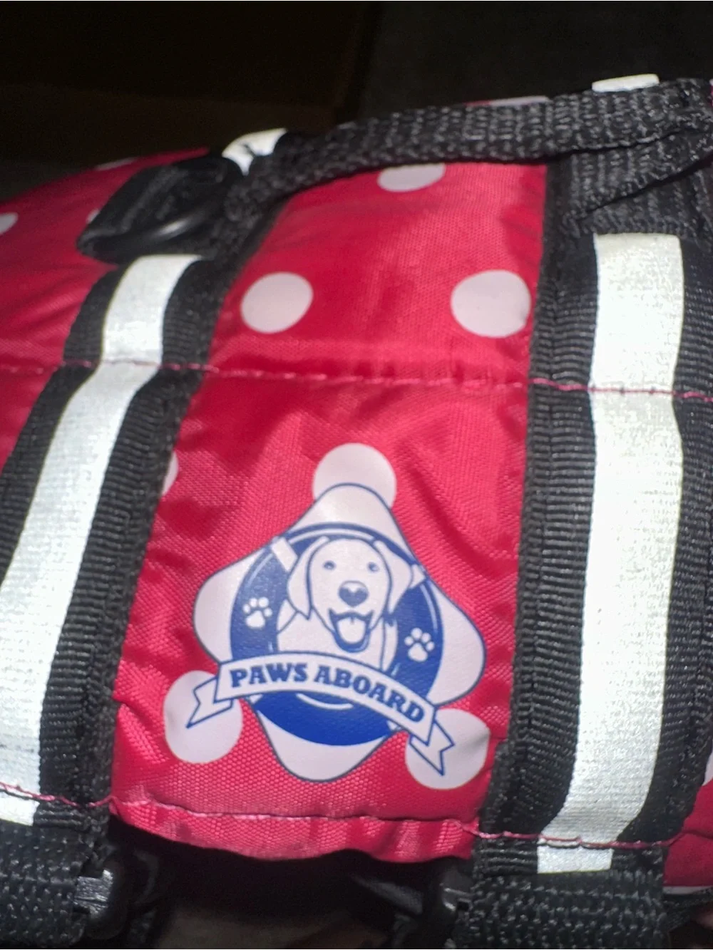 Red Polka Dot Dog Life Jacket